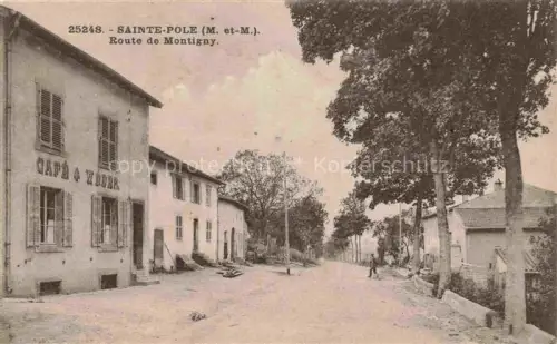 AK / Ansichtskarte Sainte-Pole Luneville 54 Meurthe-et-Moselle Route de Montigny Café