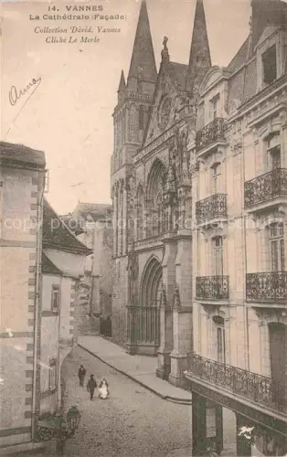 AK / Ansichtskarte VANNES 56 Morbihan La Cathedrale Facade