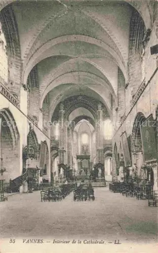 AK / Ansichtskarte VANNES 56 Morbihan Cathedrale Interieur