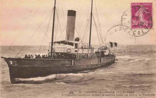 AK / Ansichtskarte TROUVILLE -SUR-MER 14 Calvados Reine de Plages Havre L Augustin Normand