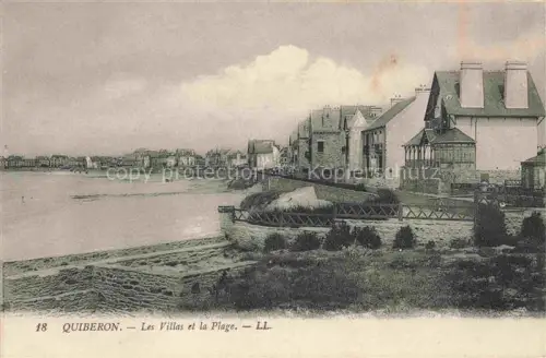 AK / Ansichtskarte QUIBERON Lorient 56 Morbihan Villas Plage