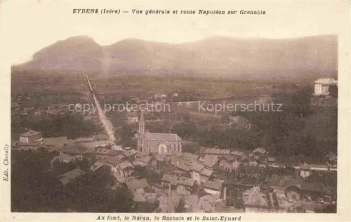 AK / Ansichtskarte Eybens GRENOBLE 38 Isere Vue generale et route Napoleon sur Grenoble