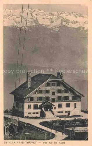 AK / Ansichtskarte St-Hilaire-du-Touvet GRENOBLE 38 Isere Vue sur les Alpes Restaurant
