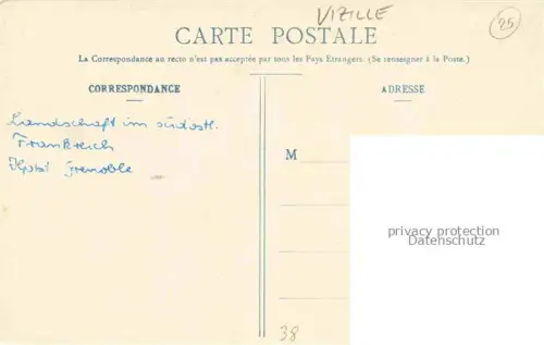 AK / Ansichtskarte Vizille GRENOBLE 38 Isere Le Chateau et le Monument de Centenaire