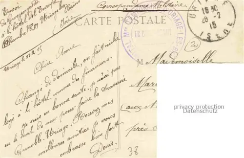 AK / Ansichtskarte Uriage-les-Bains GRENOBLE 38 Isere Le parc et le Chateau