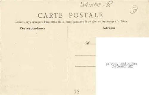 AK / Ansichtskarte Uriage-les-Bains GRENOBLE 38 Isere Etablissement Thermal et le Chateau