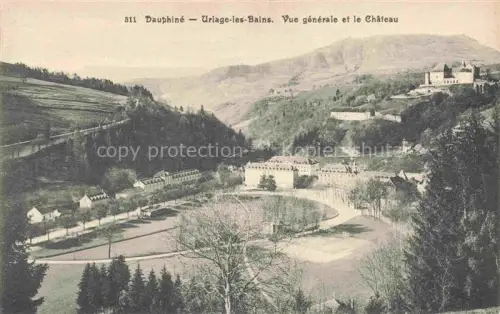 AK / Ansichtskarte Uriage-les-Bains GRENOBLE 38 Isere Vue generale et le Chateau
