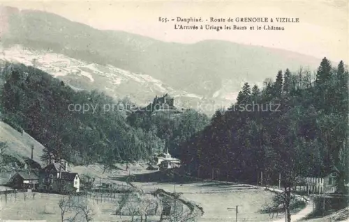 AK / Ansichtskarte Uriage-les-Bains GRENOBLE 38 Isere L'Arrivee et le Chateau