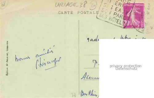 AK / Ansichtskarte Uriage-les-Bains GRENOBLE 38 Isere L'Arrivee et le Chateau