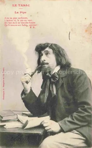 AK / Ansichtskarte Pfeife Le Tabac La Pipe 