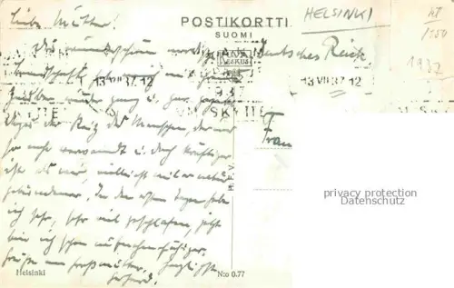 AK / Ansichtskarte HELSINKI Helsingfors Suomi Stadtpanorama