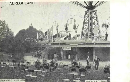 AK / Ansichtskarte MILANO Mailand IT Aeroplano Esposizione de Milano 1906 Cartolina Offiziale dell' Esposizione