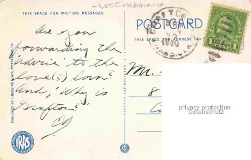 AK / Ansichtskarte Grafton West Virginia USA B. and O. Station and Grafton Hotel