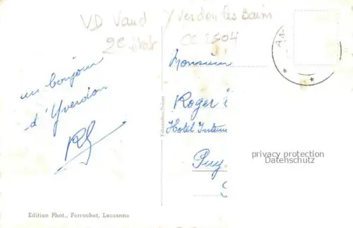 AK / Ansichtskarte YVERDON-LES-BAINS VD Pont de Gleyre