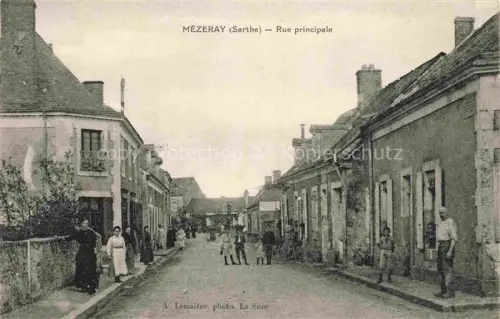 AK / Ansichtskarte Mezeray-sous-Malicorne LA FLECHE 72 Sarthe Rue Principale