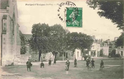 AK / Ansichtskarte Parigne-l Eveque LE MANS 72 Sarthe Place de l'Eglise