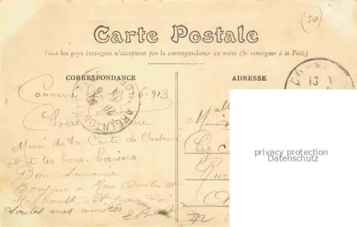 AK / Ansichtskarte Connerre MAMERS 72 Sarthe Vue panoramique direction Thorigné Costume Sarthois