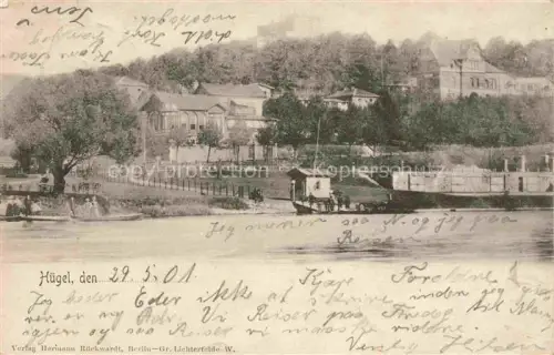 AK / Ansichtskarte Huegel Ruhr Essen Teilansicht