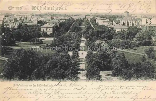 AK / Ansichtskarte Wilhelmshaven  CITY Panorama Blick von der Elisabethenkirche