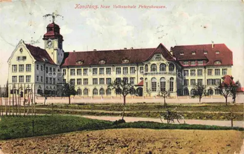 AK / Ansichtskarte KONSTANZ Bodensee BW Neue Volksschule Petershausen Feldpost