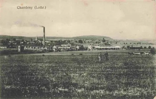 AK / Ansichtskarte Chambrey Chateau-Salins 57 Moselle Vue panoramique Feldpost Pruefstempel