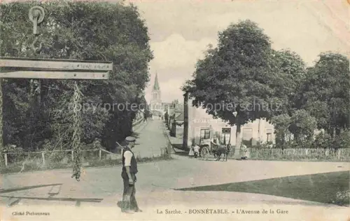 AK / Ansichtskarte Bonnetable MAMERS 72 Sarthe Avenue de la Gare