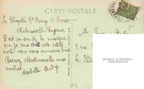 AK / Ansichtskarte La Chapelle-St-Remy MAMERS 72 Sarthe La Place