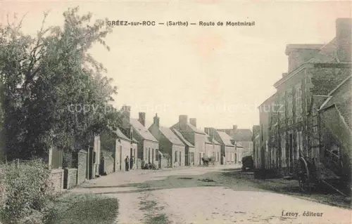 AK / Ansichtskarte Greez-sur-Roc MAMERS 72 Sarthe Route de Montmirail