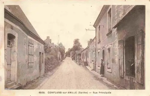 AK / Ansichtskarte Conflans-sur-Anille MAMERS 72 Sarthe Rue Principale