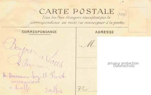 AK / Ansichtskarte Tuffe MAMERS 72 Sarthe Route de Boesse-le-Sec