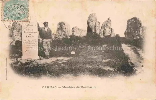 AK / Ansichtskarte Carnac -Ville Lorient 56 Morbihan Menhirs de Keramio