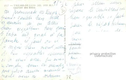 AK / Ansichtskarte Villard -de-Lans GRENOBLE 38 Isere Quartier des Bains