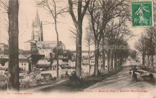 AK / Ansichtskarte SAINTES 17 Charente-Maritime Route de Pons Quartier Saint Eutrope