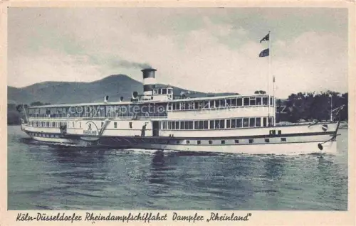 AK / Ansichtskarte Schiffe Binnenschifffahrt Koeln Duesseldorf Rhein dampf fahrt 