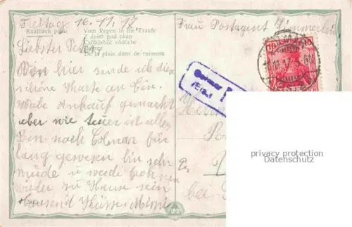 AK / Ansichtskarte KAULBACH  Kuenstlerkarte Vom regen in die Traute Kinder Regenschirm 