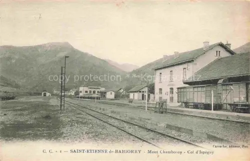 AK / Ansichtskarte Saint-Etienne-de-Baigorry Mont Chamboroy Col d'Ispegny La Gare