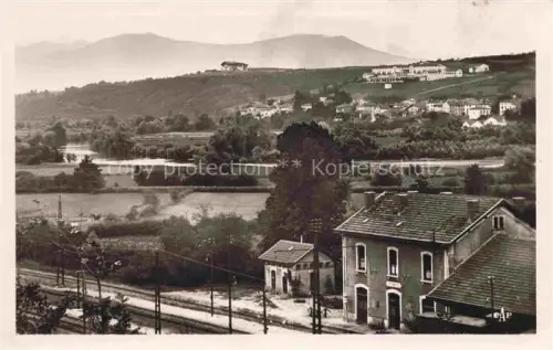 AK / Ansichtskarte Ustaritz BAYONNE 64 Pyrenees-Atlantiques La Gare vue panoramique sur les Pyrénées