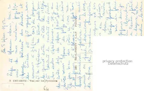 AK / Ansichtskarte Ustaritz BAYONNE 64 Pyrenees-Atlantiques La Gare vue panoramique sur les Pyrénées