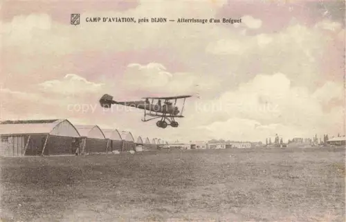 AK / Ansichtskarte DIJON 21 Cote-d Or Camp d'Aviation Atterrissage d'un Bréguet