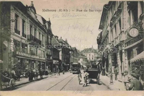 AK / Ansichtskarte MULHOUSE Muehlhausen 68 Haut-Rhin Rue du Sauvage