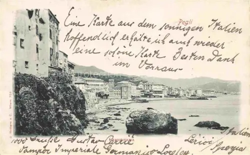 AK / Ansichtskarte Pegli GENOVA Genua Liguria IT Panorama Kueste