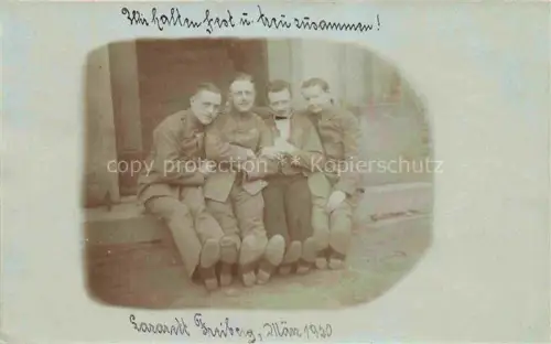 AK / Ansichtskarte FREIBERG  Sachsen Gruppenbild Wir halten fest und treu zusammen