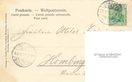 AK / Ansichtskarte Koenigstein  Taunus Teilansicht mit Blick zur Burgruine