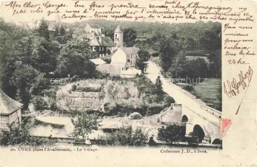 AK / Ansichtskarte Cure Avallon 89 Yonne Vue générale du village