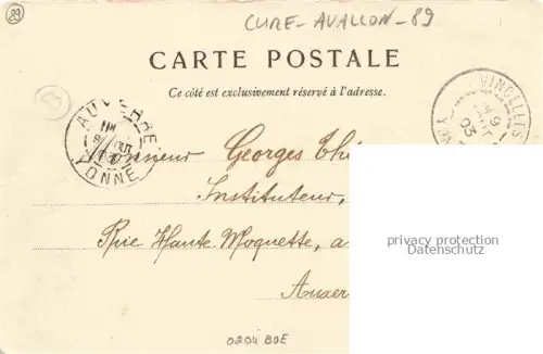 AK / Ansichtskarte Cure Avallon 89 Yonne Vue générale du village