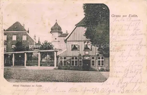 AK / Ansichtskarte Eutin Schleswig-Holstein Hotel Vosshaus zu Eutin Deutsche Reichspost