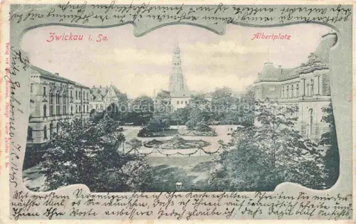 AK / Ansichtskarte ZWICKAU  Sachsen Albertplatz