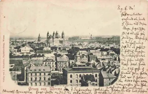AK / Ansichtskarte WORMS Rhein Stadtpanorama
