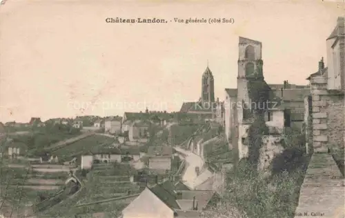 AK / Ansichtskarte Chateau-Landon Fontainebleau 77 Seine-et-Marne Vue generale cote Sud