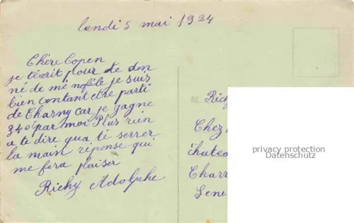 AK / Ansichtskarte Chateau-Landon Fontainebleau 77 Seine-et-Marne Vue generale cote Sud